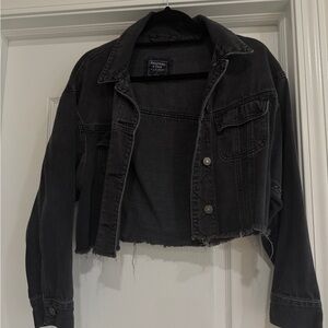 Abercrombie & Fitch Black Jean Jacket